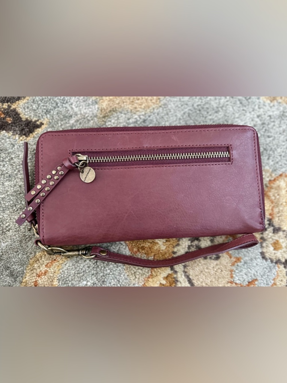 Lucy Brand Wristlet Wallet - Leather Zip Clutch